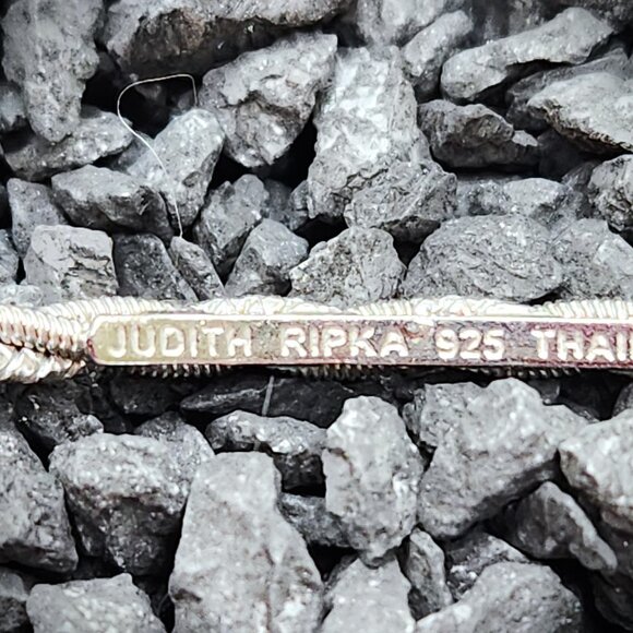 Judith Ripka Classic Twisted, Thin Bangle .925 - Picture 4 of 5